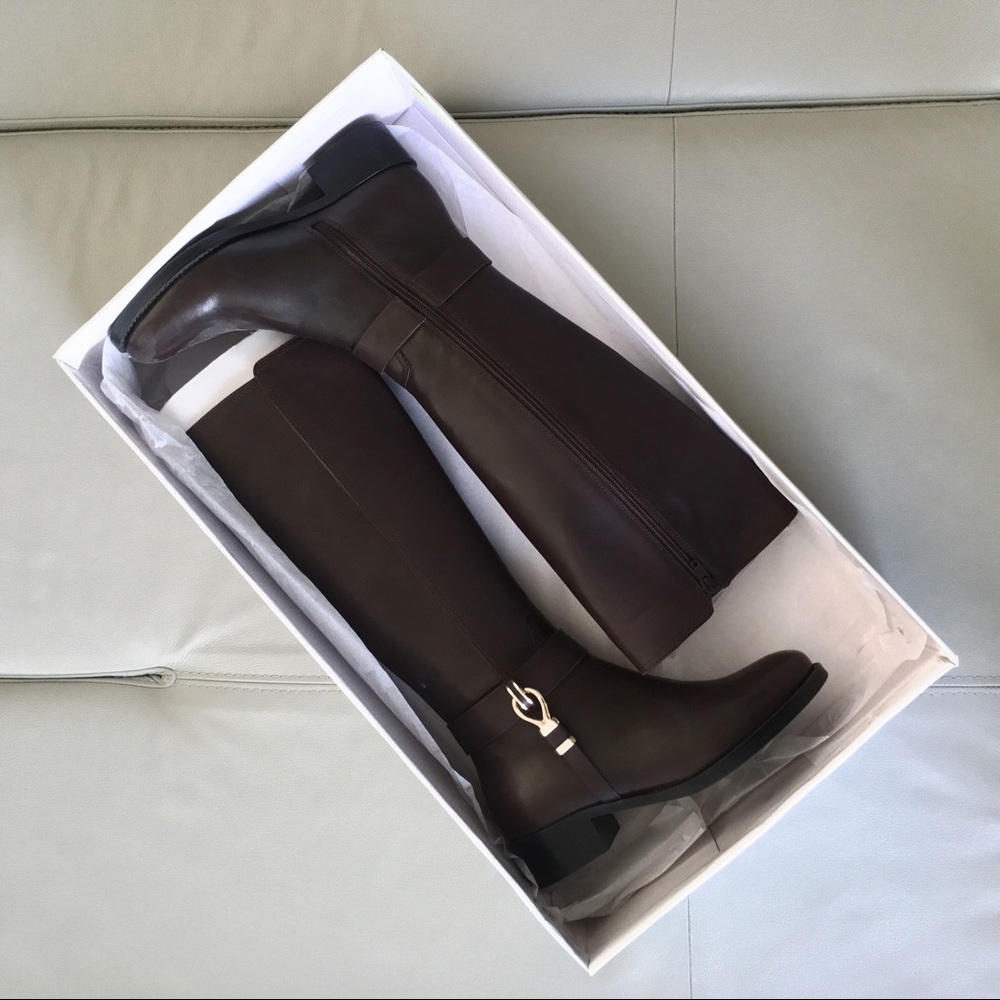 Barneys New York Leather Riding Boots